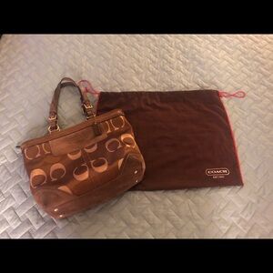 Coach Signature Mid Size Tote Bag